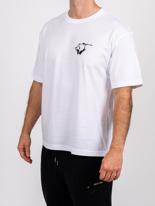 Pánské tričko G1M bílé Loose Fit - Velikost: 2XL