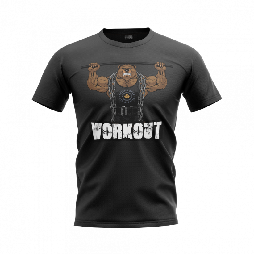 Pánské tričko Workout - Velikost: 5XL
