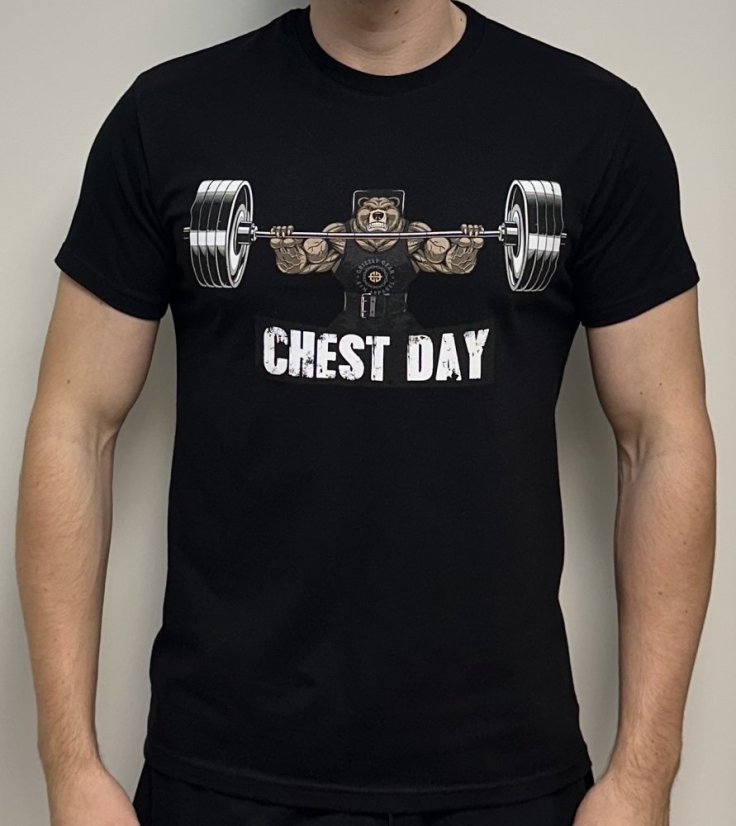 Pánské tričko Chest day - Velikost: L