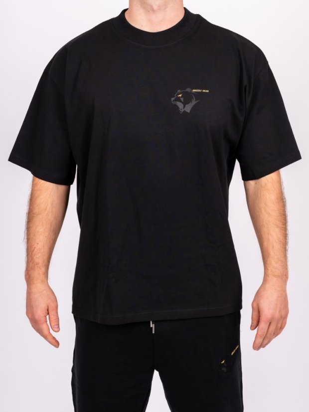 Pánské tričko G1M černé Oversize Fit - Velikost: M