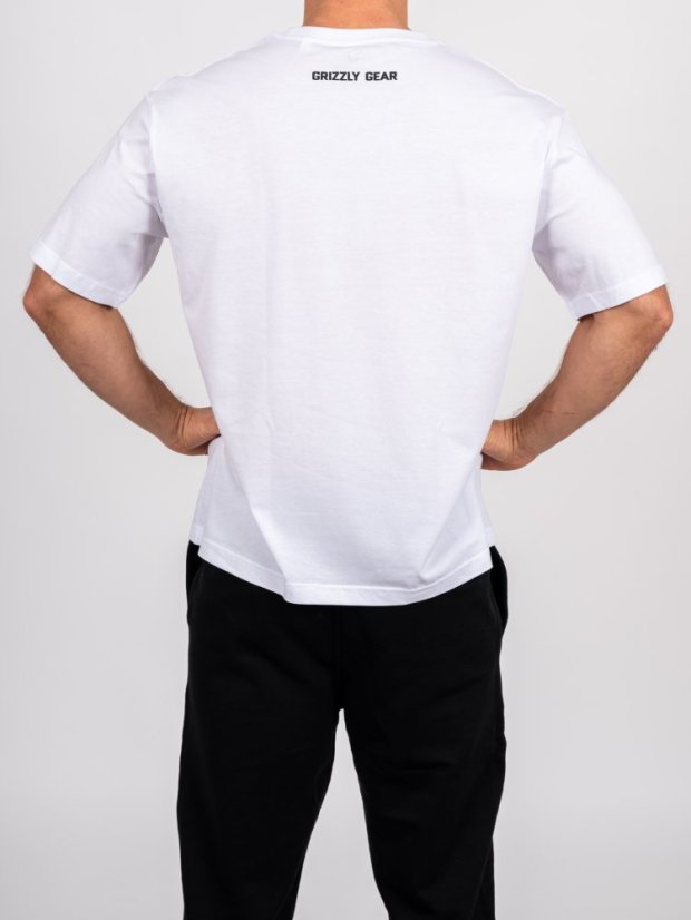 Pánské tričko G1M bílé Loose Fit - Velikost: S