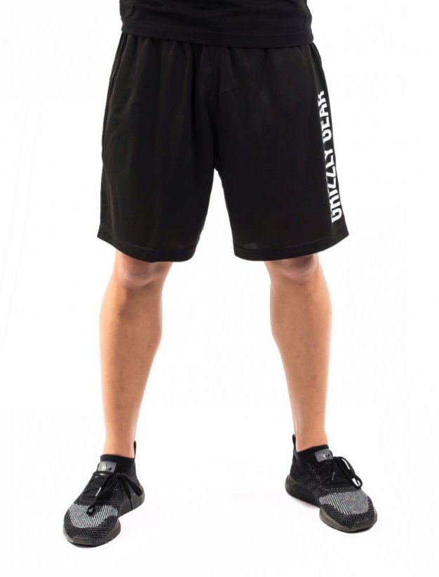 Pánské sportovní šortky černé - Velikost: 3XL