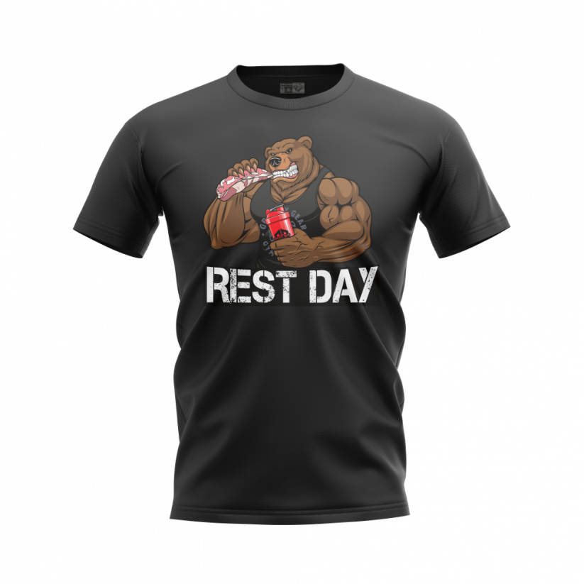 Pánské tričko Rest day - Velikost: 4XL