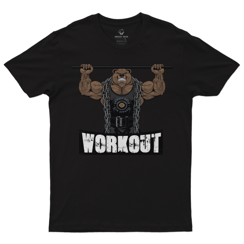 Pánské tričko Workout - Velikost: 4XL