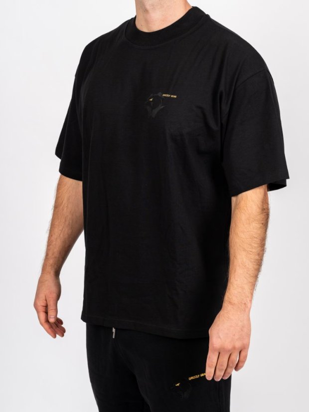 Pánské tričko G1M černé Oversize Fit - Velikost: M