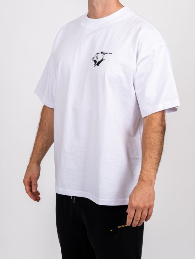 Pánské tričko G1M bílé Oversize Fit - Velikost: XL