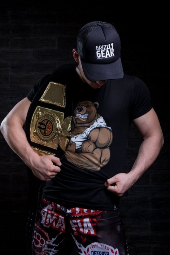 Pánské tričko s medvědem - Velikost: 5XL