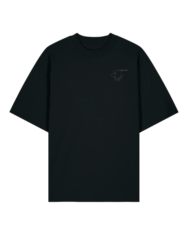 Pánské tričko G1M černé Oversize Fit - Velikost: M