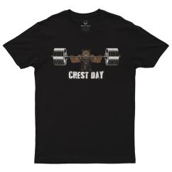Herren T-Shirt Chest Day