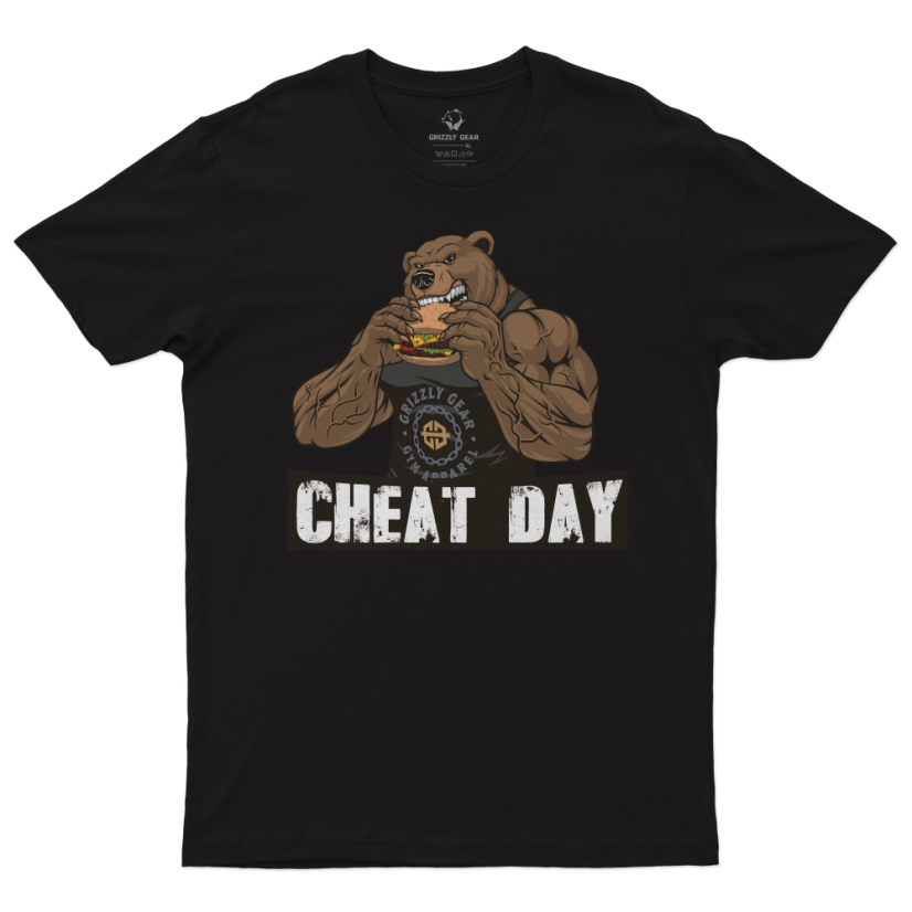 Pánské tričko Cheat day - Velikost: 4XL