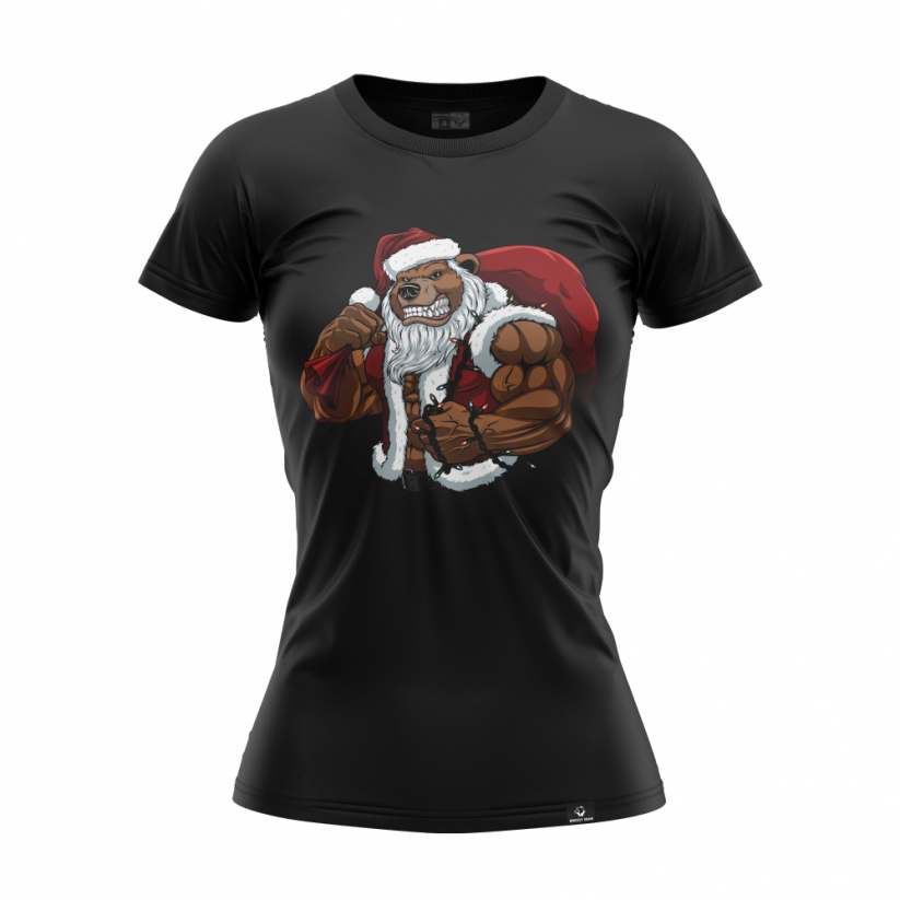 Dámské tričko Grizzly Claus - Velikost: M