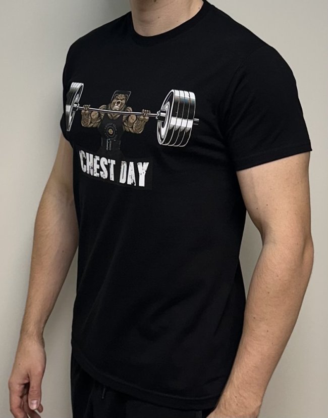 Pánské tričko Chest day - Velikost: L